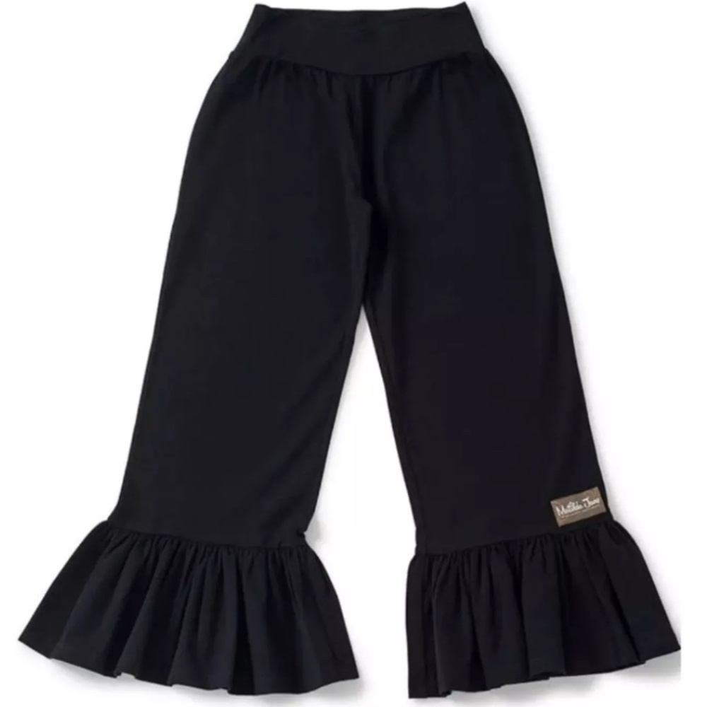 NWT Matilda Jane Black Ruffle Pants Size Large Ruffles